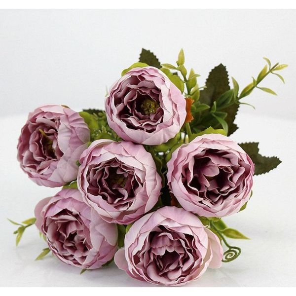 

purple pink big peony artificial flowers elegant beautiful silk fake flowers blossom peonies wedding home pa jllmrf outbag2007