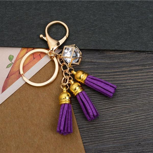 

leather tassel keychain for women bag charm womens keyring llaveros mujer chaveiro porte cle chaveiros sleutelhanger eh652 h wmtawv