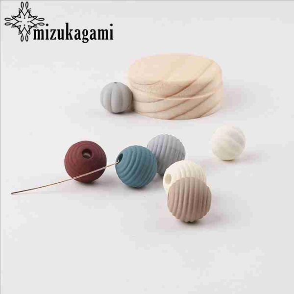 

grinded pumpkin ball beads with perforation 10pcs lot for diy fashion earrings jewelry making accessories grinded pumpkin wmtkiq bdesybag, Black