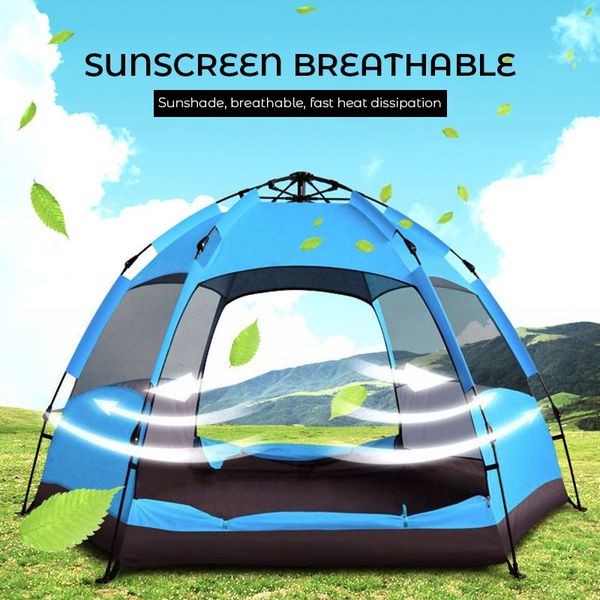 

3 4 лицо палатки открытый matic палатки бросив pop up водонепроницаемый туризм лагерь пикник палатка двухслойный oudoor wmteom xhlove