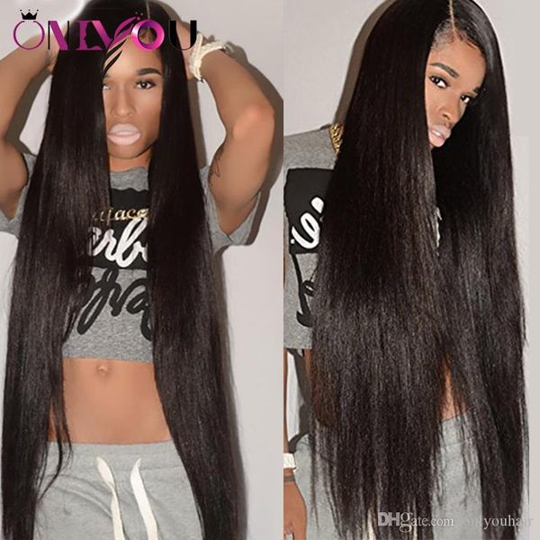 

malaysian brazilian indian peruvian virgin hair bundle deals remy human hair weave bundles with closure straight deep body wave kinky curly, Black