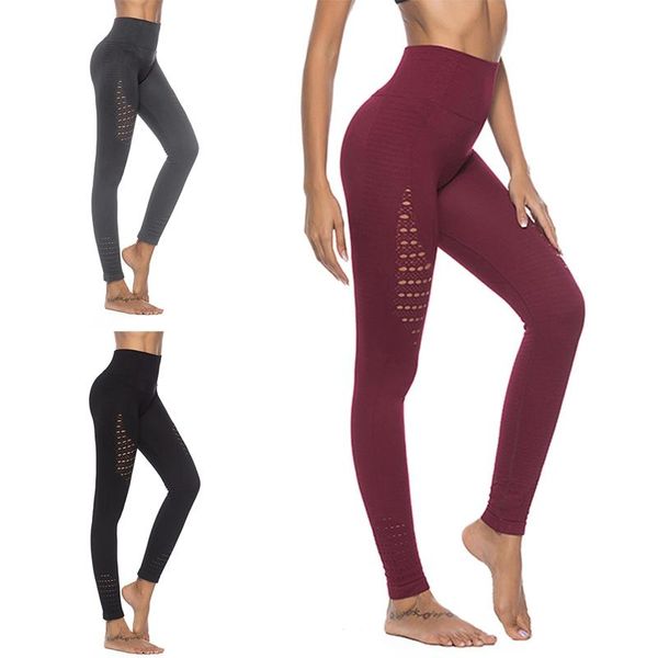 

yoga pant women ankle-length high waist bulifting mesh lady patchwork legging girl tight trousers sportswear apparel clothing, White;red