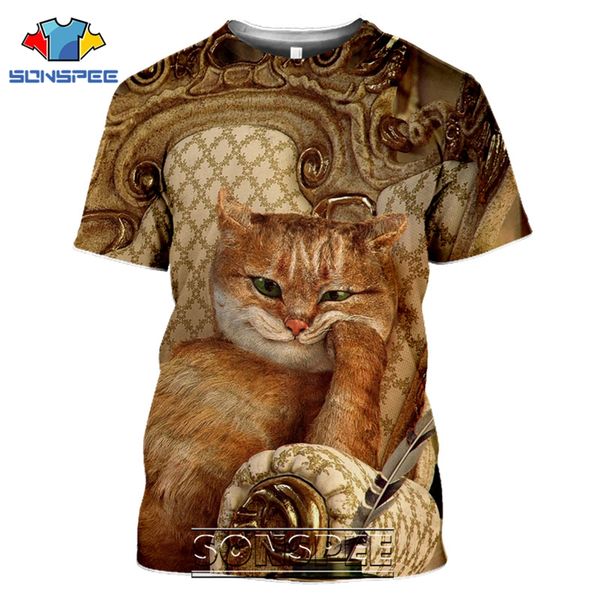 

fantasy cat men darkness cartoon animal 3d print shirts harajuku graphic plus size men clothing