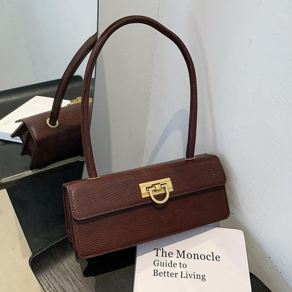 

fashion female shoulder bags 2020 new lizard pattern hand bags pu leather women handbags retro tote bolsas feminina