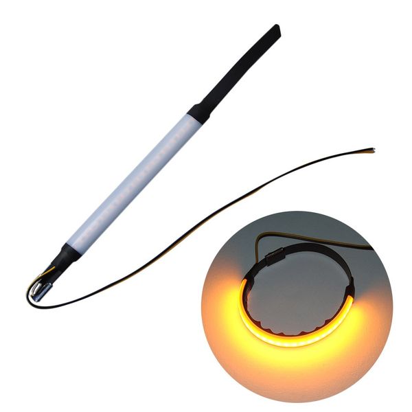 

motorcycle front fork led strip turn signal indicator light ring steering lamp