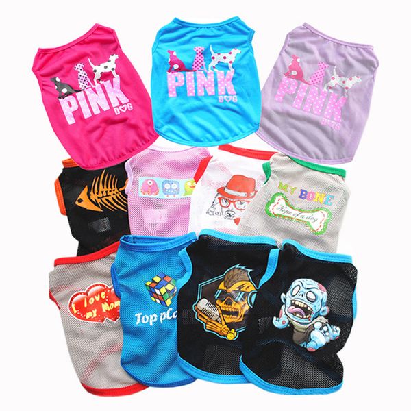 

cute pet dog cat vest clothes small funny puppy soft coat jacket summer apparel cartoon clothing t shirt jumpsuit outfit pet supply