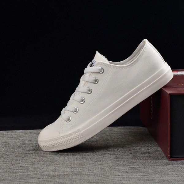 

2020 spring canvas shoes women flats breathable cloth women casual shoes classic black white a798 #dm3f