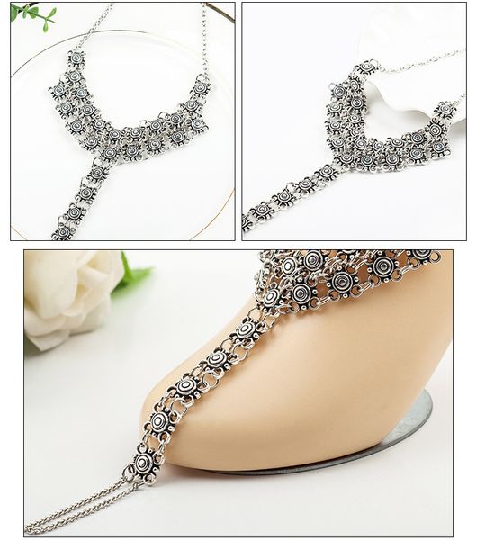 

anklet bracelet to beach carving anklet barefoot sandals foot jewelry anklets, Red;blue