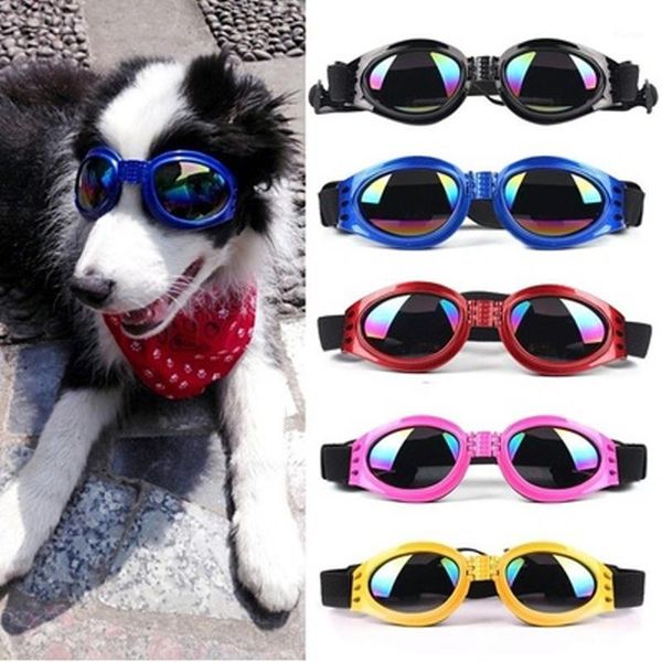 

pet dog goggles sunglasses foldable elastic sun glasses eye wear 5 colors1