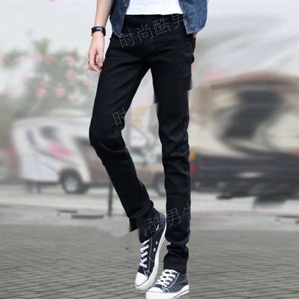 

youth short sleeve t-shirt with trouserst-shirt trousersa full set of men's denim trousers a casual korean full set of hhgag, Blue