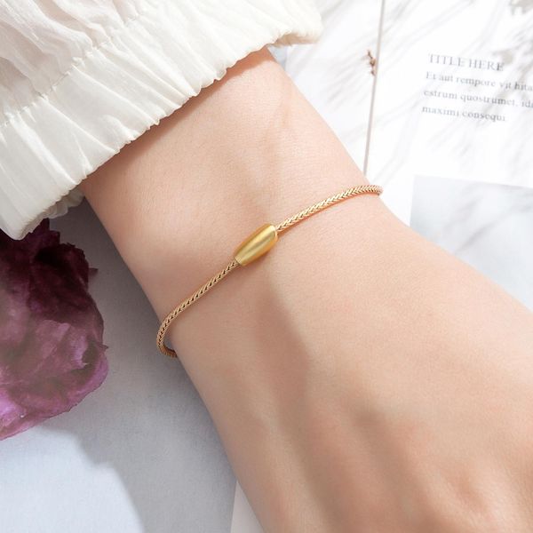 

mkendn new original charm bracelet rose gold silver color copper snake chain basic bracelets for fashion women beads diy jewelry bbykrv
