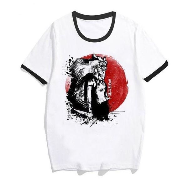

japanese anime totoro t shirt women tee shirts spirited away t-shirt tshirt kawaii 90s graphic harajuku female ulzzang, White