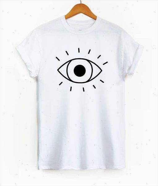 

seeing eye print women tshirt cotton casual funny t shirt lady yong girl tee hipster drop ship s 412, White