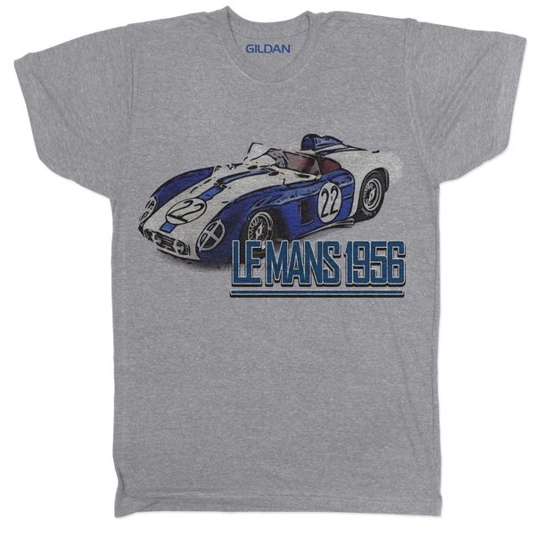 

summer le mans 1956 racings mcqueen retro classic bikers racer car grey custom made sport hooded sweatshirt hoodie t shirt