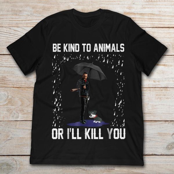 

john wick be kind to animals or i'll kill you black cartoon men new fashion funny sport hooded sweatshirt hoodie t shirt