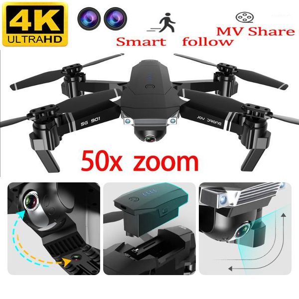 

mini drones with camera hd dual cameras 50x zoom profissional rc helicopter selfie drones dron quadcopter remote control folding1