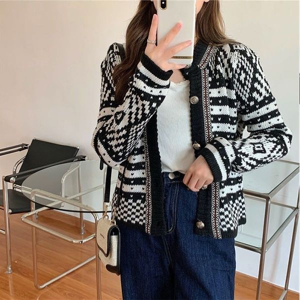 

x3wzb autumn 2020 new knitted loose style coat sweater coat sweater long sleeve lazy for women nm2sb, White;black