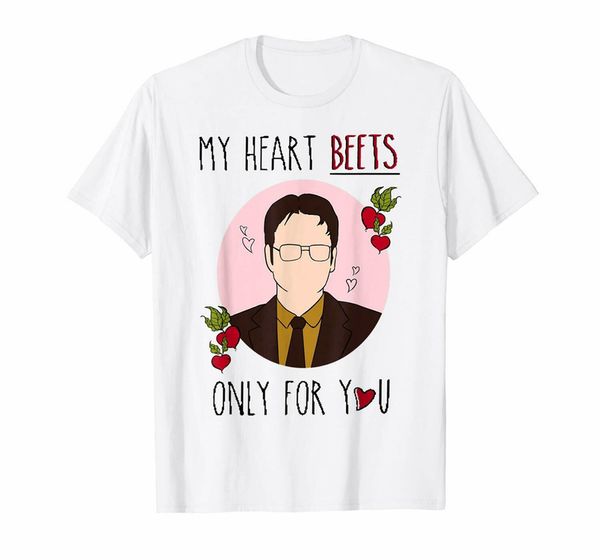 

my heart beets only for you dwight schrute the office funny white s 3xl confortable hoodie designers t shirts sweatshirt