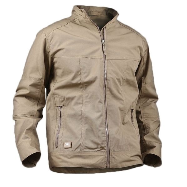 

new spring men's tactical field bomber jacket light military clothes special force jackets fall casual male slim pilot coat 201118, Black;brown