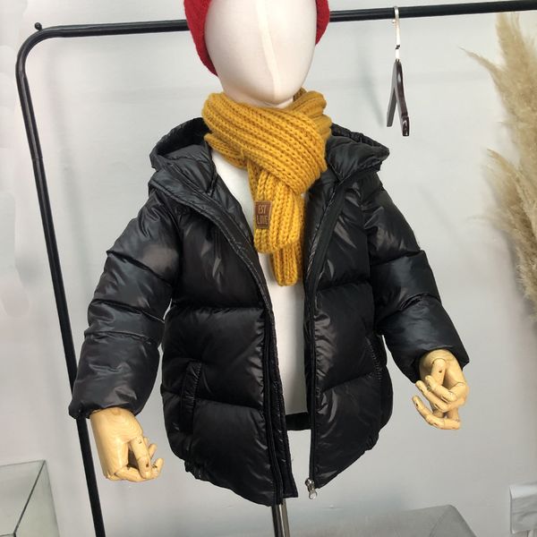 

off season special price down jacket short thickened boy girl baby winter coat bread medium and large children's wear, Blue;gray