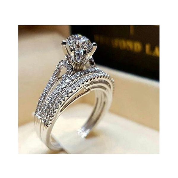 

wedding couple rings 3a rhinestone fashion silver rings mixed different styles fashion european and american jllana home003, Slivery;golden