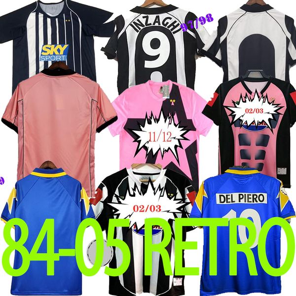 

1995 97 home away 3rd shirt retro soccer jerseys zidane di livio deschamps del piero inzaghi 95 96 97 classic football shirts, Black;yellow