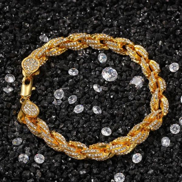 

link, chain hip-hop alloy bracelet twist fashion personality accessories cross-border explosion wholesale1, Black