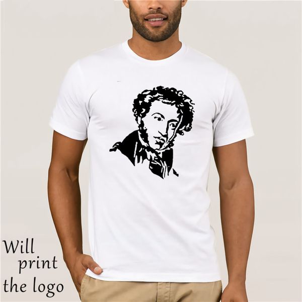 

printed pushkin man letters comfortable men's plus size 3xl 100% cotton camisetas fitness pop tee hoodie designers t shirts sweatshirt