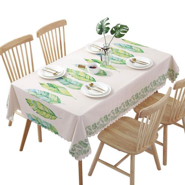 

pvc pastoral tablecloths leaves table cloth oilproof dustproof table cloth background home decor manteles toalha de mesa