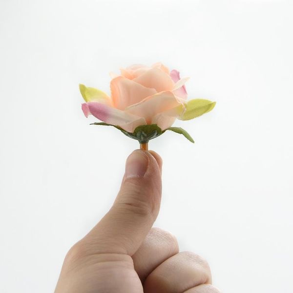 

10pcs diy artificial silk flowers head for home wedding party decoration wreath gift box scrapbooking fake wmtbur