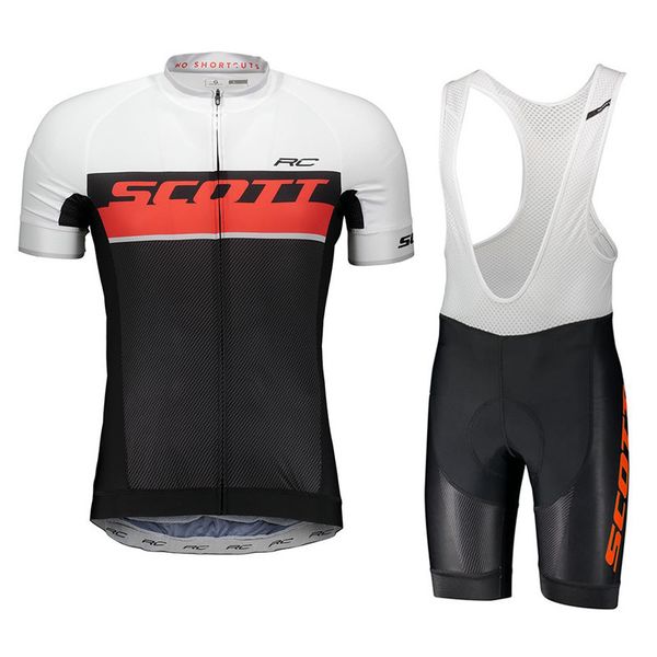 

2020 pro team scott cycling jersey set mtb uniform bicycle clothing quick dry bike wear clothes mens short maillot culotte y011106, Gray