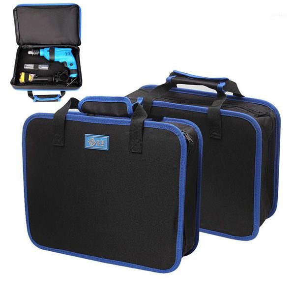 

350x270mm multifunction home tool bag electrician tool electric drill storage case bag canvas thickening toolbox instrument case1