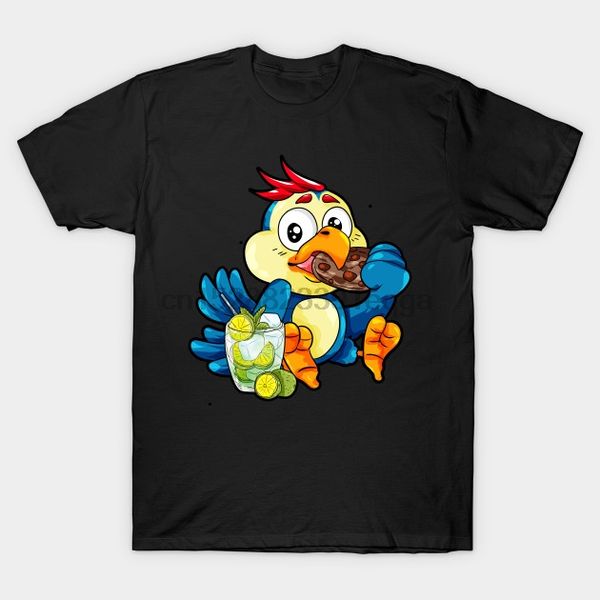 

men short sleeve tshirt relaxing parrot caipirinha cocktail cookie cartoon funny parrot t shirt women t shirt sport hooded sweatshirt hoodie