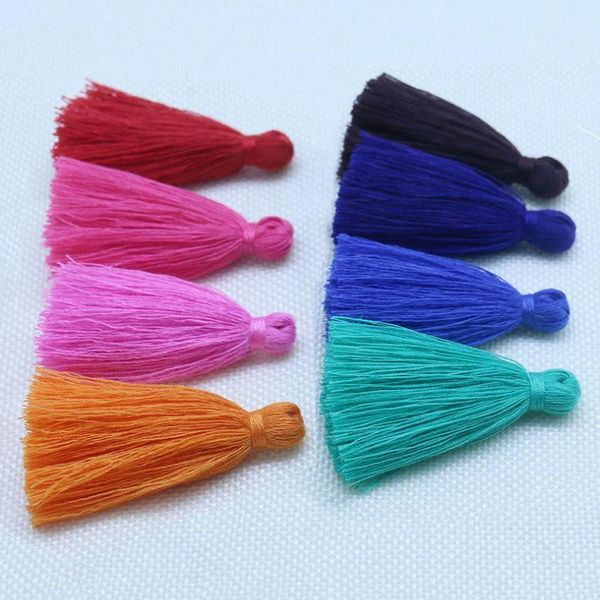 

40pcs 5cm polyester cotton tassel fringe pendants diy crafts earrings jewelry components garment bag home textiles fringe trims h bbyqed