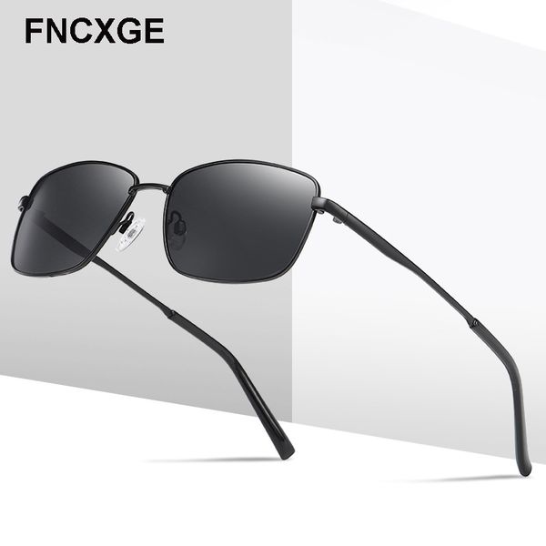 

2020 fashion square men's sunglasses polarized retro vintage sun glasses polarized outdoor male uv400 goggle driving 3351, White;black