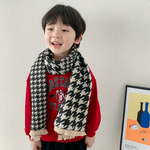 

children's in new scarf cashmere like autumn and winter 2020 pfzv, Red;brown