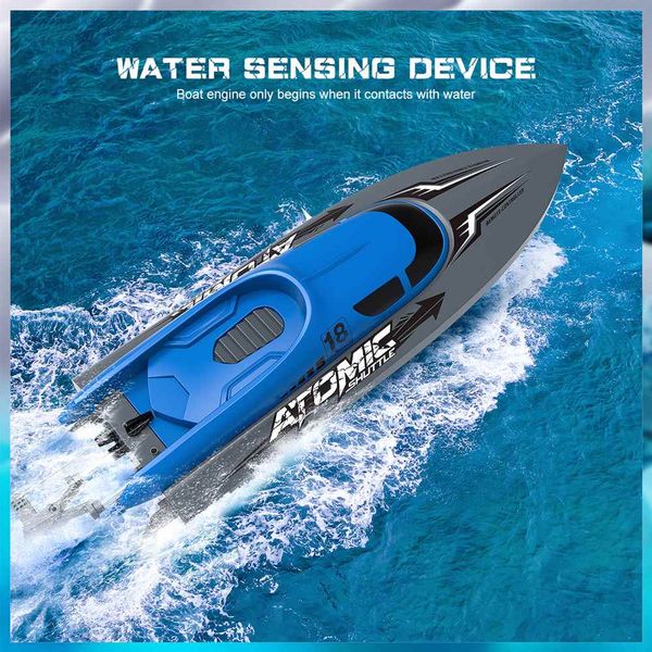 

EACHINE EB02 RC Boat Remote Control Ship 2.4G 4CH High Speed Motor Up To 30+ KPH For Pool And Lake 40 Mins Usage Time Boat Toys