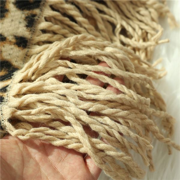 

дизайн зима толстый шарф для женщин одеяла кисточки леди шали и леопардового принта обертки животных кашемира шарфы пашмины foulard 201006, Blue;gray