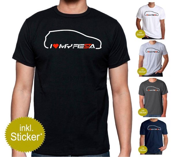 

2019 горячие продажа автомобилей american classic поклонники i love my fiesta st 09 t-shirt установить стикер tuning usdm edm tee рубашки сп