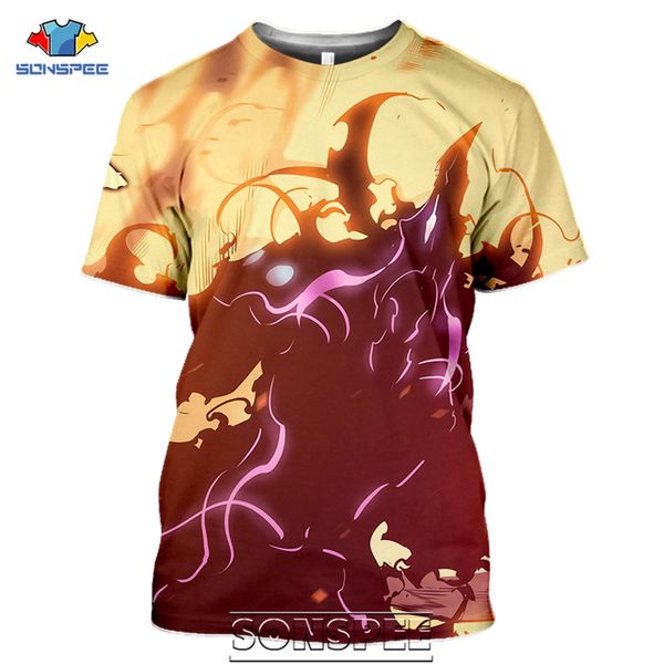 

anime solo leveling korea cartoon dark mens homme 3d print shirts plus size humor plus size men clothing