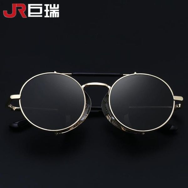 

lsunglasses new windshields steampunk personalized color film reflective toad glasses m, White;black