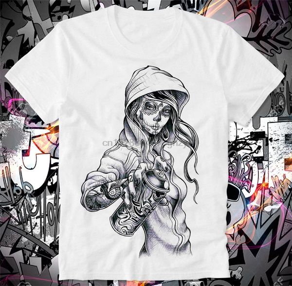 

ox t shirt sprayer grafitti graffiti santa muerte chicana gangsta girl summer style tee shirt sport hooded sweatshirt hoodie