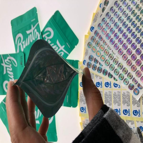 

местная сумка назад 3.5g и сумка этикетка майларовой сумка наклейка зеленый runtz 3.5gram голограмма майларовый edibles matt упаковка empty