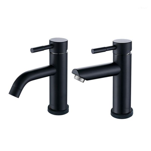 

black basin faucet stainless steel faucet bathroom mixer tap single hole and cold water classic basin faucets1