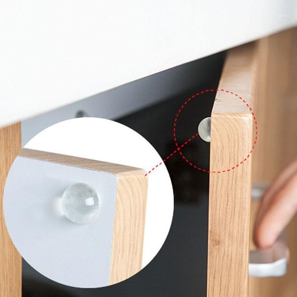 

24pcs/lot transparent anti-slip silicone absorber bumper bathroom accessories cabinet door handle anti-collision pads1