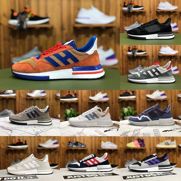 

new 2020 zx500 rm son goku suede orange blue sports running shoes mens chaussures zx 500 athletic designer seakers size 36-45