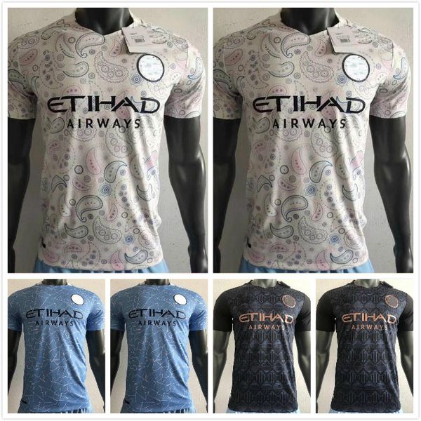 

20 21 player version bernardo soccer jerseys city jesus 2020 2021 joao cancelo de bruyne kun aguero sane football shirt sterling jersey, Black;yellow