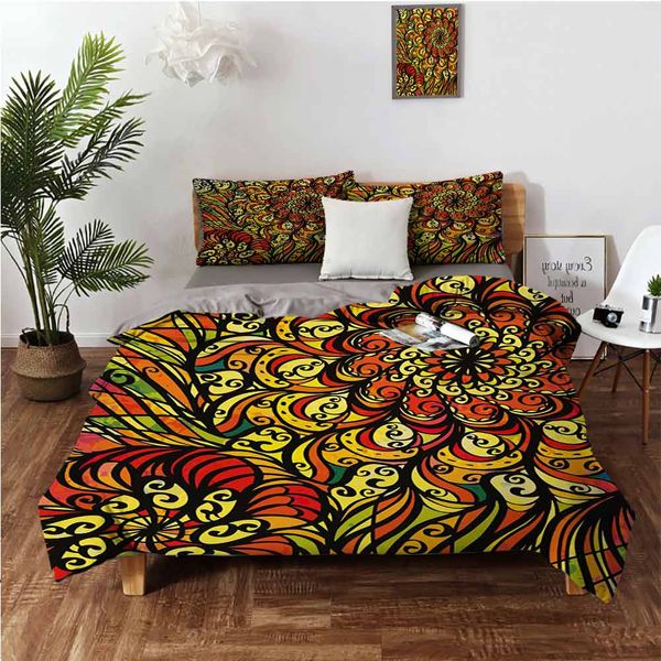 

абстрактный винтажный стиль вьющиеся цветочные дизайн спирали закрученные лепестки творческий вибрантный 3-х частный набор