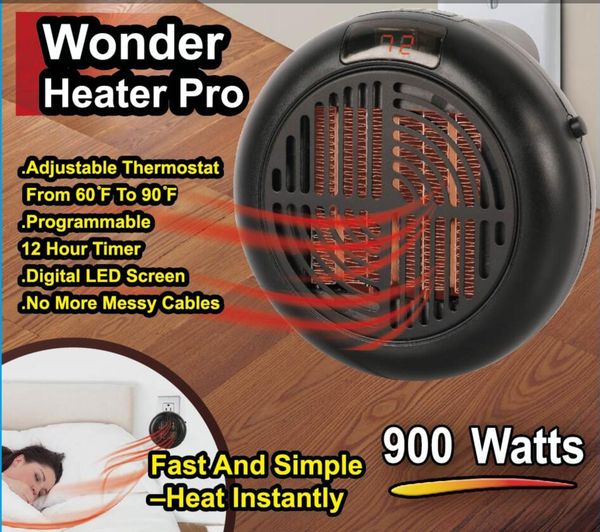 

900w mini portable electric heater deskheating warm air fan home office wall handy air heater bathroom radiator warmer