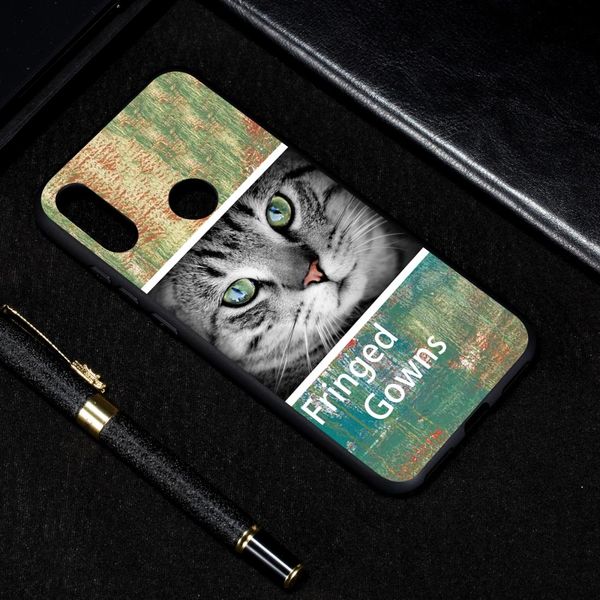 

cat painted pattern soft tpu case for huawei y6